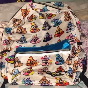 Poop emojes back pack